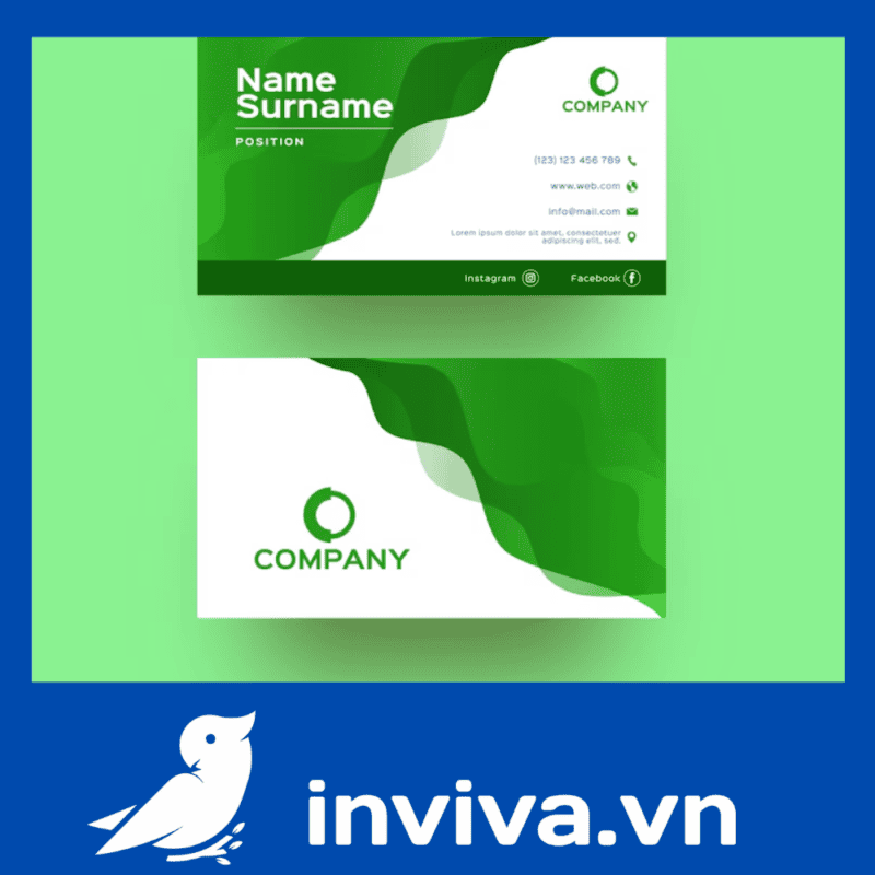 mẫu card visit, danh thiếp, name card corporate