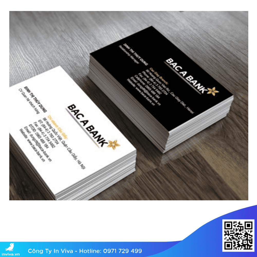 Mẫu Name card, danh thiếp, card visit ngân hàng Bắc Á Bank