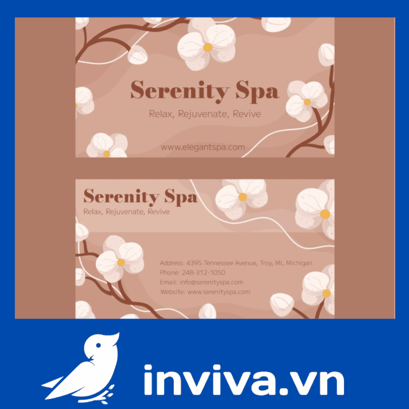 Card visita spa, làm đẹp