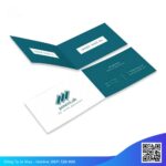 Name card, card visit, danh thiếp gấp đôi