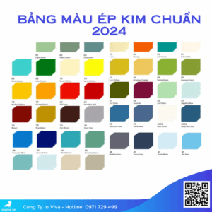 Bảng màu ép kim chuẩn 2024