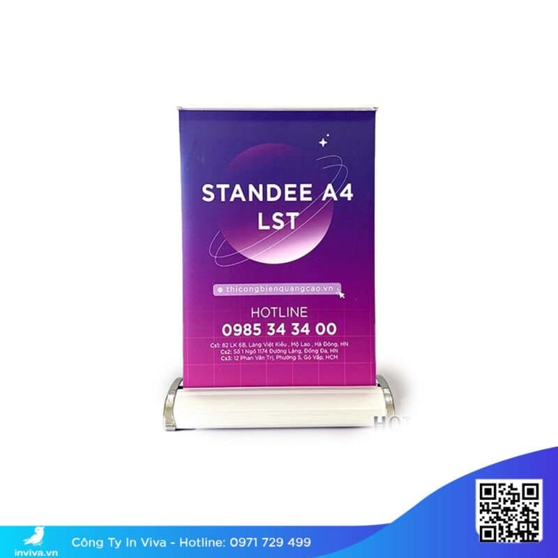 Standee mica A4 giá rẻ