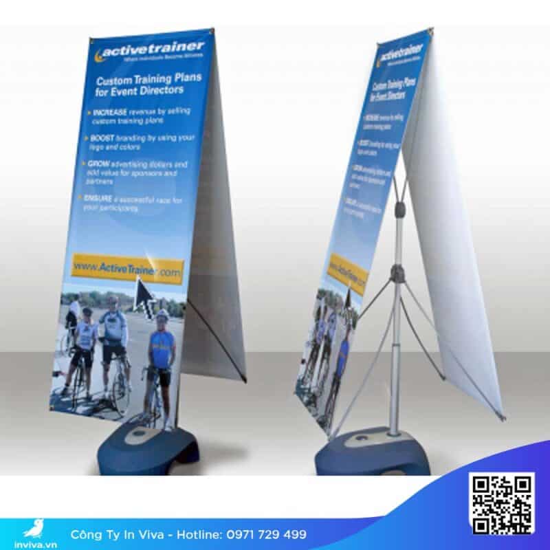 Standee đế nước 2 mặt chắc chắn