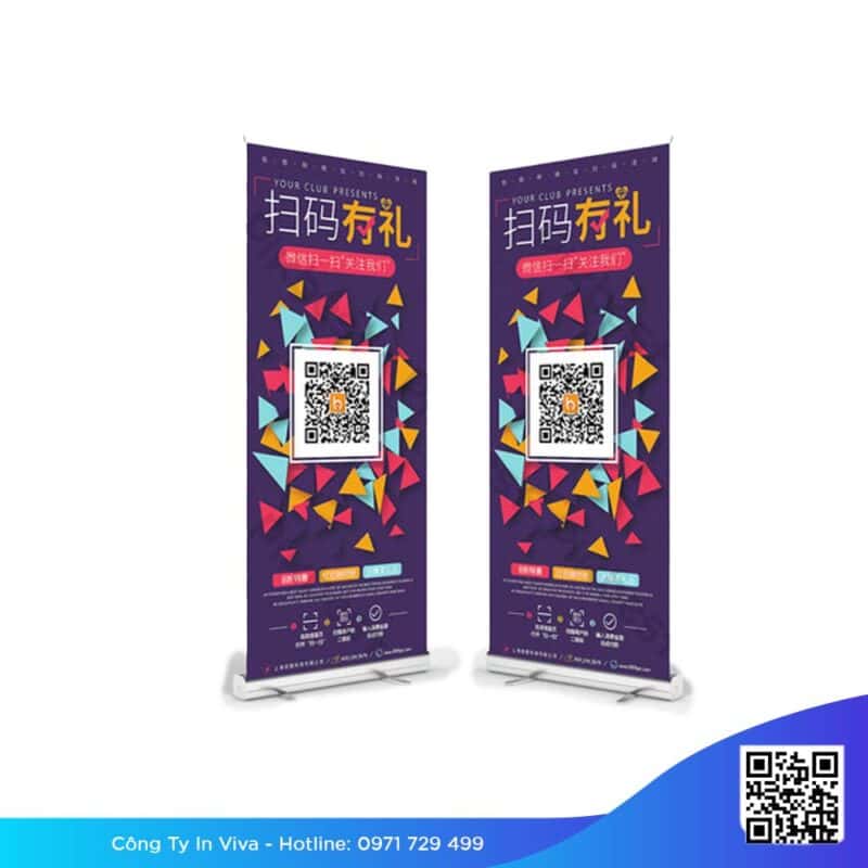 Standee QR code nhiều kích thước