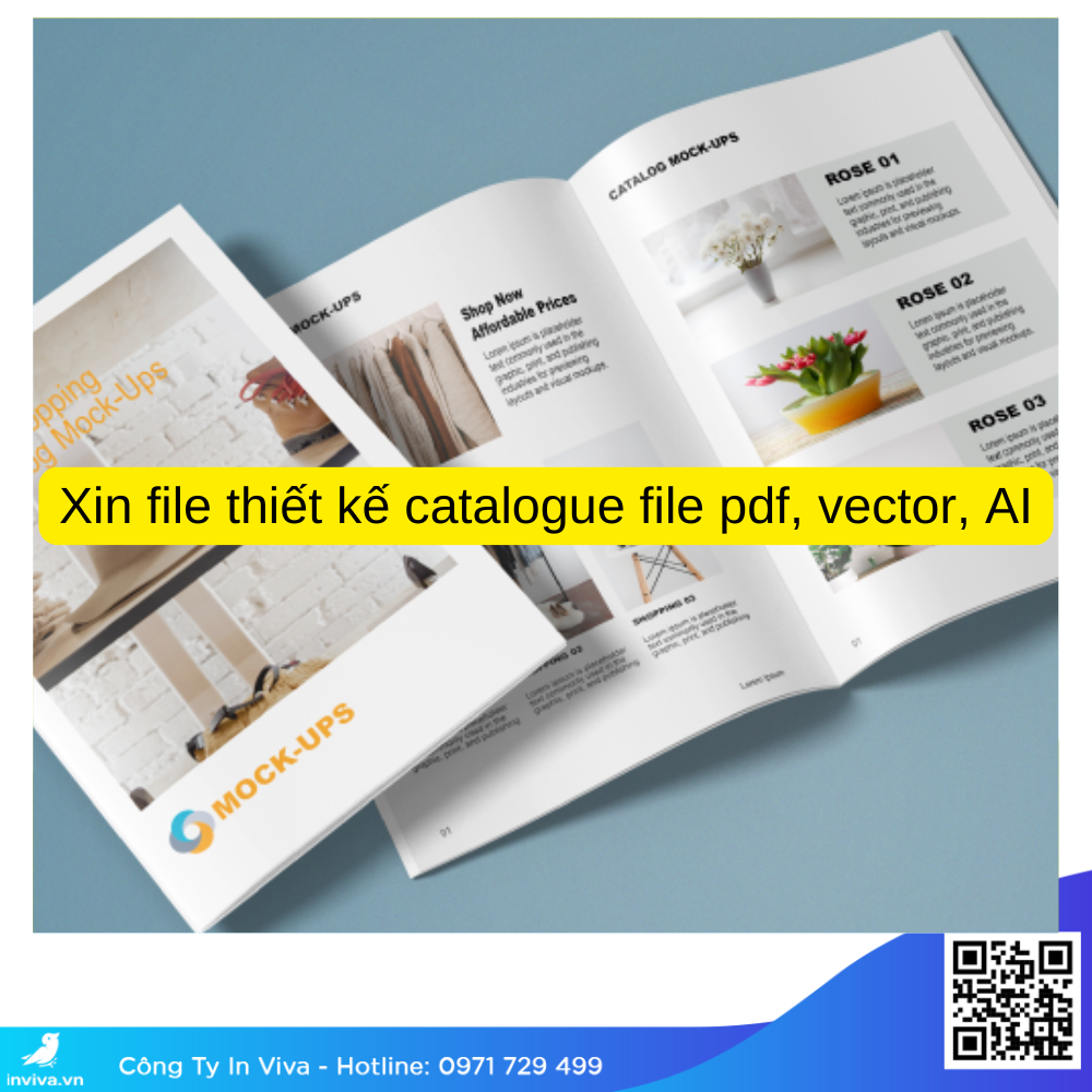 Xin file thiết kế catalogue file pdf, vector, AI