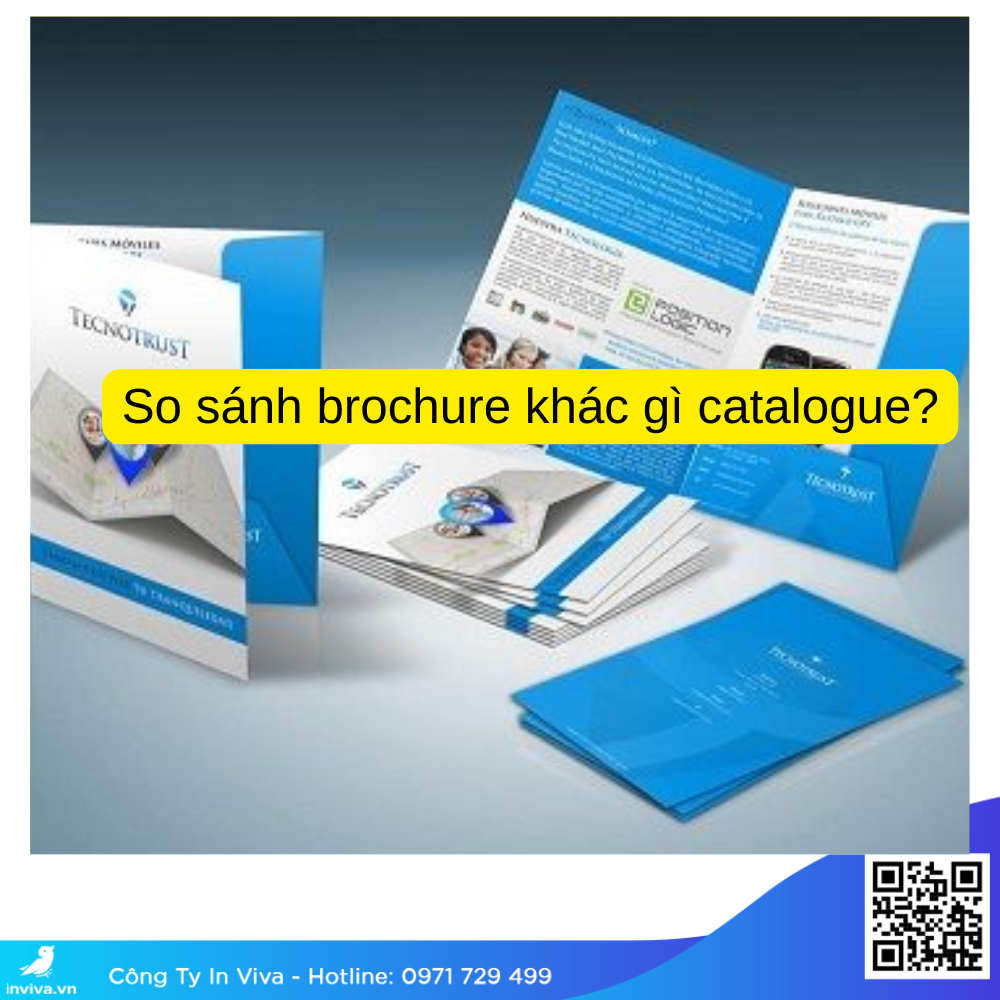 So sánh brochure khác gì catalogue?