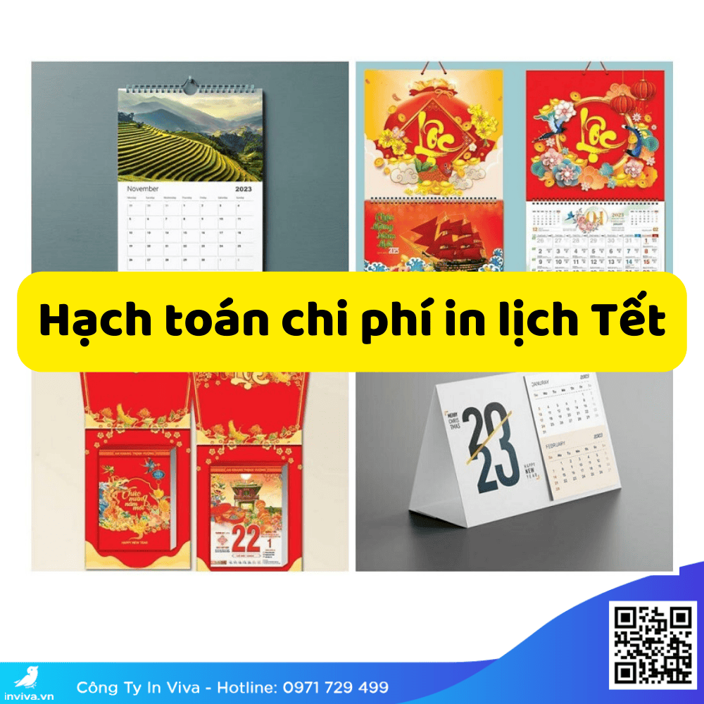 Hạch toán chi phí in lịch tết