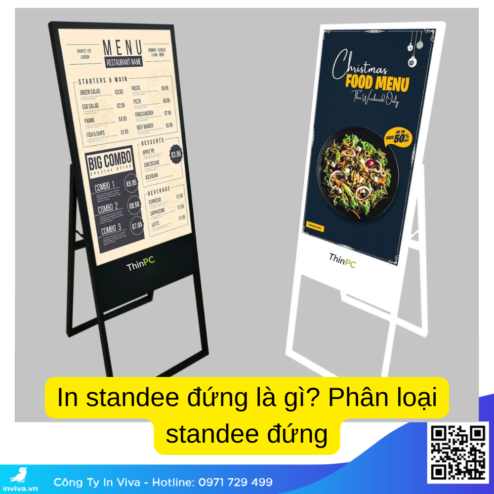 In standee đứng là gì? Phân loại standee đứng