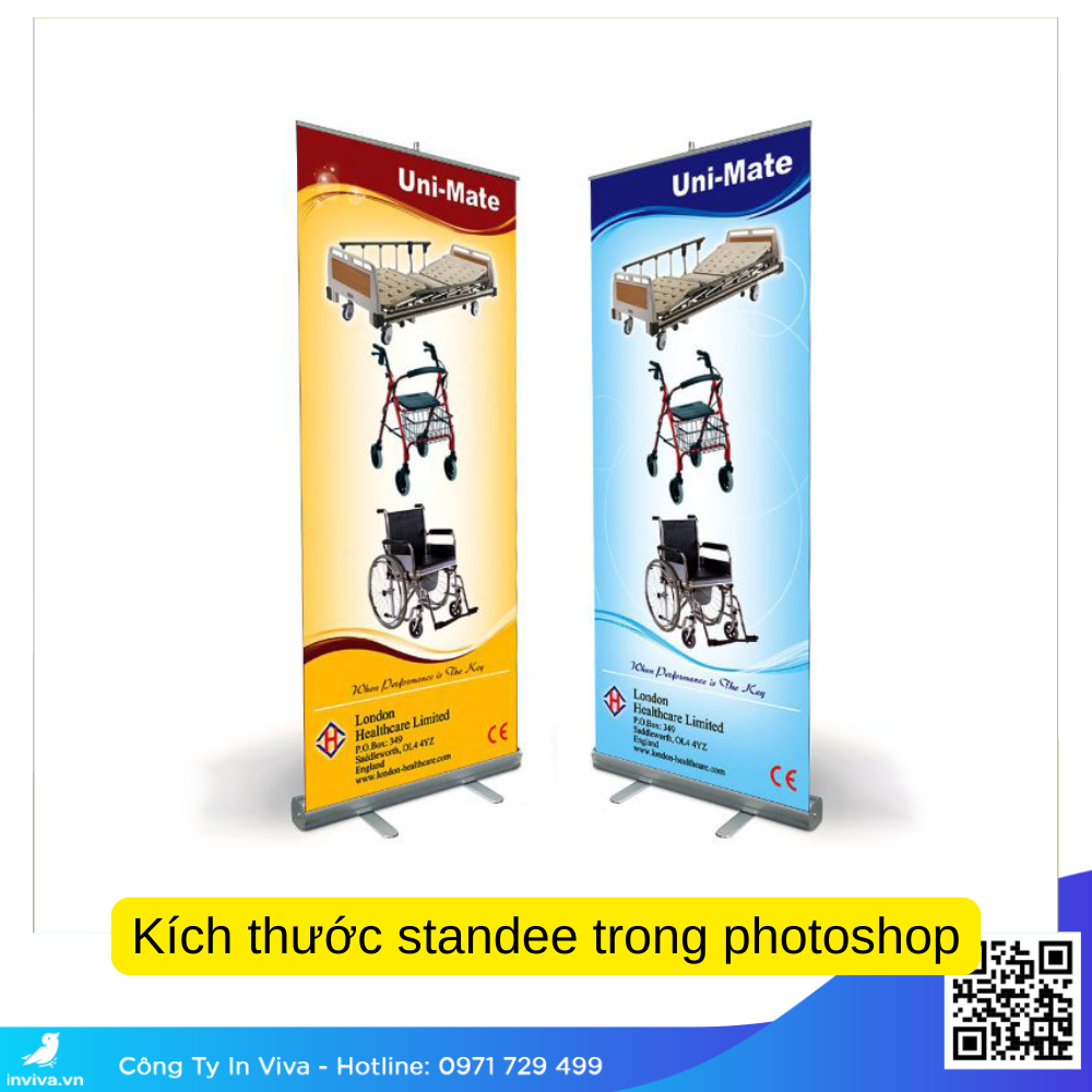 kích thước standee trong photoshop