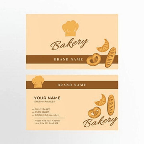 card visit bakery - tiệm bánh