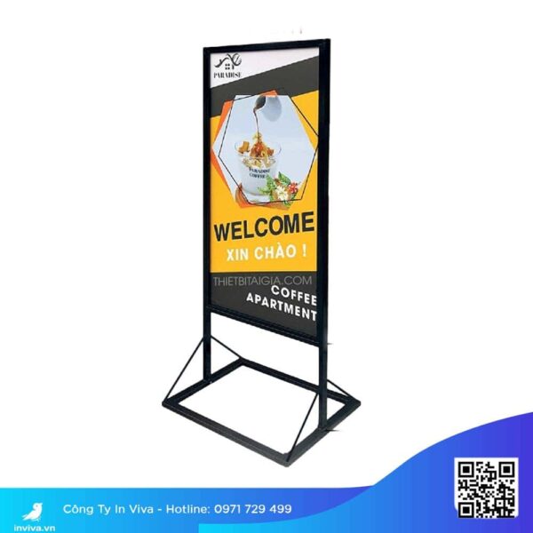 standee khung sắt chân đứng giá rẻ