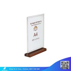 Standee A4 để bàn