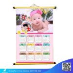 Lịch treo tường cho béIn lịch tờ in ảnh em bé