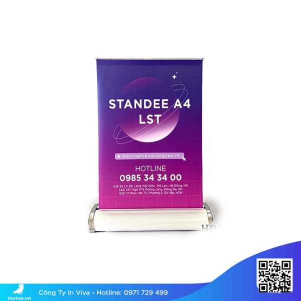 Standee mica A4 giá rẻ