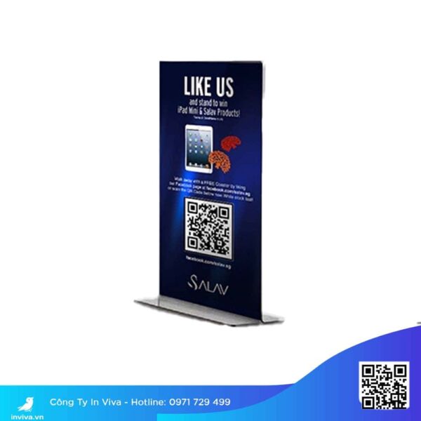 Standee để bàn mica A5