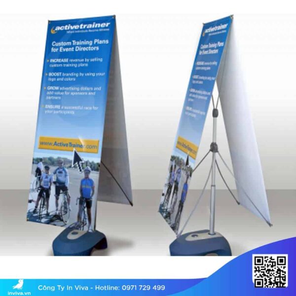 Standee đế nước 2 mặt chắc chắn