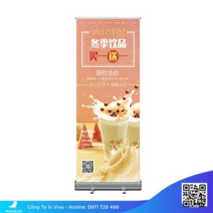 Mua standee cuốn hào hoa thiết kế đẹp