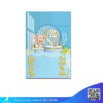 Lịch treo tường gỗ Laminated tráng gươngLịch Bloc Tết giá rẻ