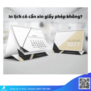 In lịch có cần xin giấy phép không?