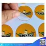 Chất liệu in nhãn dán logo giấy