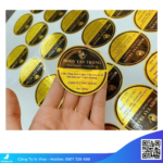 decal/ tem nhãn/ sticker/ nhãn dán nhũ vàng