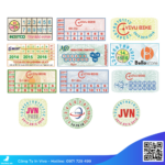 decal/ tem nhãn/ sticker/ nhãn dán vỡ