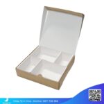 Hộp giấy nắp gài chia ngăn