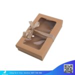 Hộp giấy quà tặng nắp trong nơ