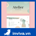 Mẫu name card, card visit shop thời trang cao cấp