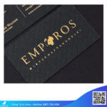 In card visit ép kim - Ép nhũ giá rẻ