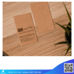 Kraft name card - in card visit giấy tái chế thân thiện.