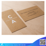 In card visit bằng giấy kraft giá rẻ
