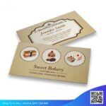 Name card, danh thiếp, card visit bakery – tiệm bánh