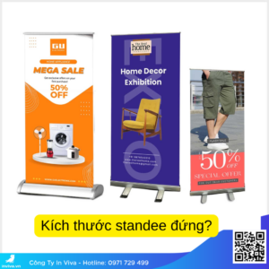 kích thước standee đứng