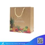 Túi giấy kraft đựng hoa quả tươi