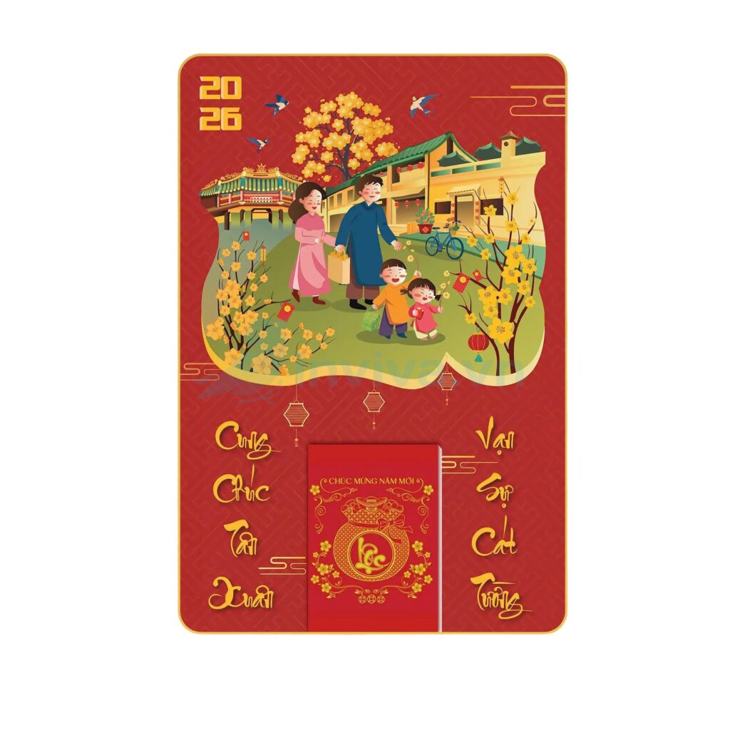 Lịch Bloc in ấn logo công ty theo yêu cầu