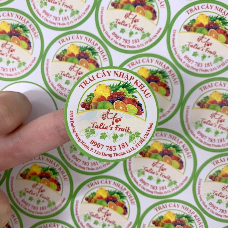 Xưởng in sticker theo yêu cầu, giá rẻ, lấy liền 2h tại HCM - Inviva.vn