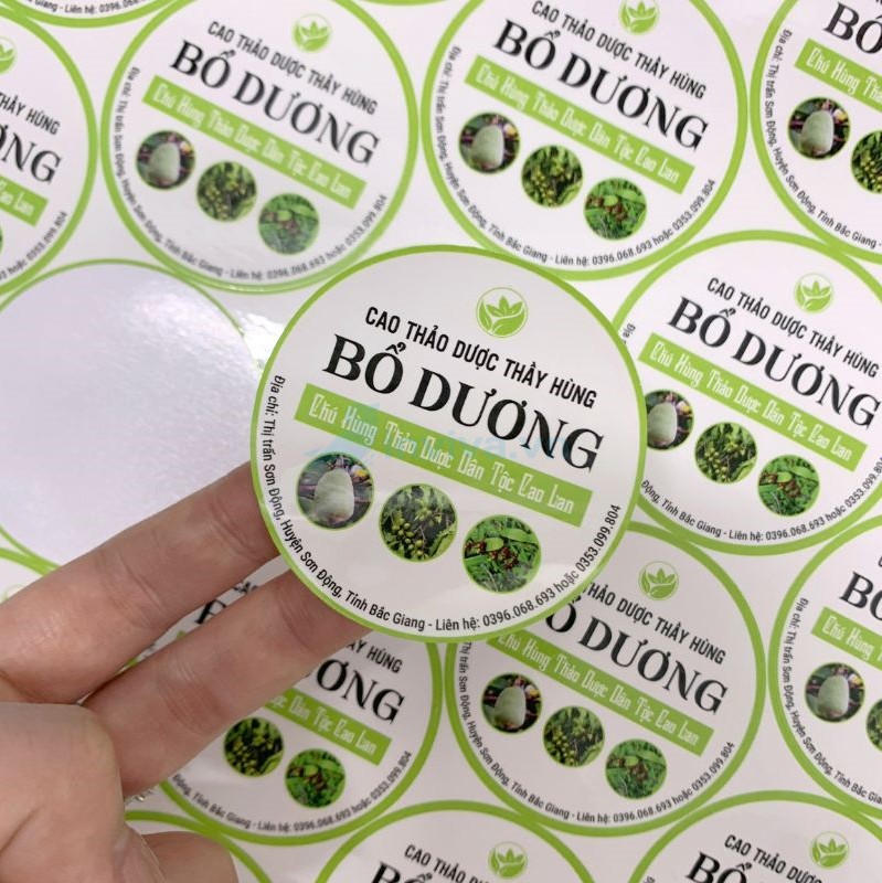 Xưởng in sticker theo yêu cầu, giá rẻ, lấy liền 2h tại HCM - Inviva.vn