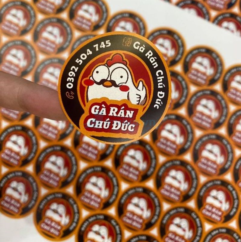Xưởng in sticker theo yêu cầu, giá rẻ, lấy liền 2h tại HCM