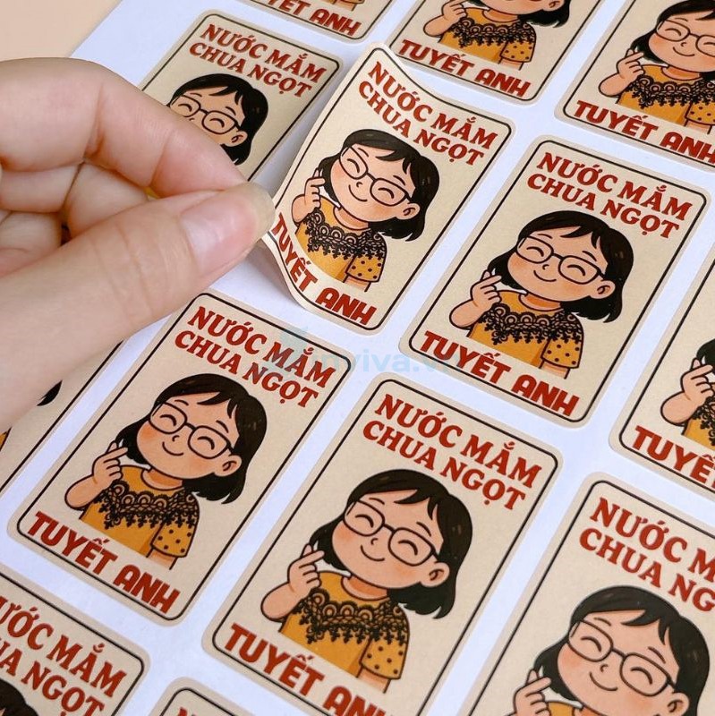 In tem nhãn, sticker giúp quảng bá thương hiệu tốt hơn
