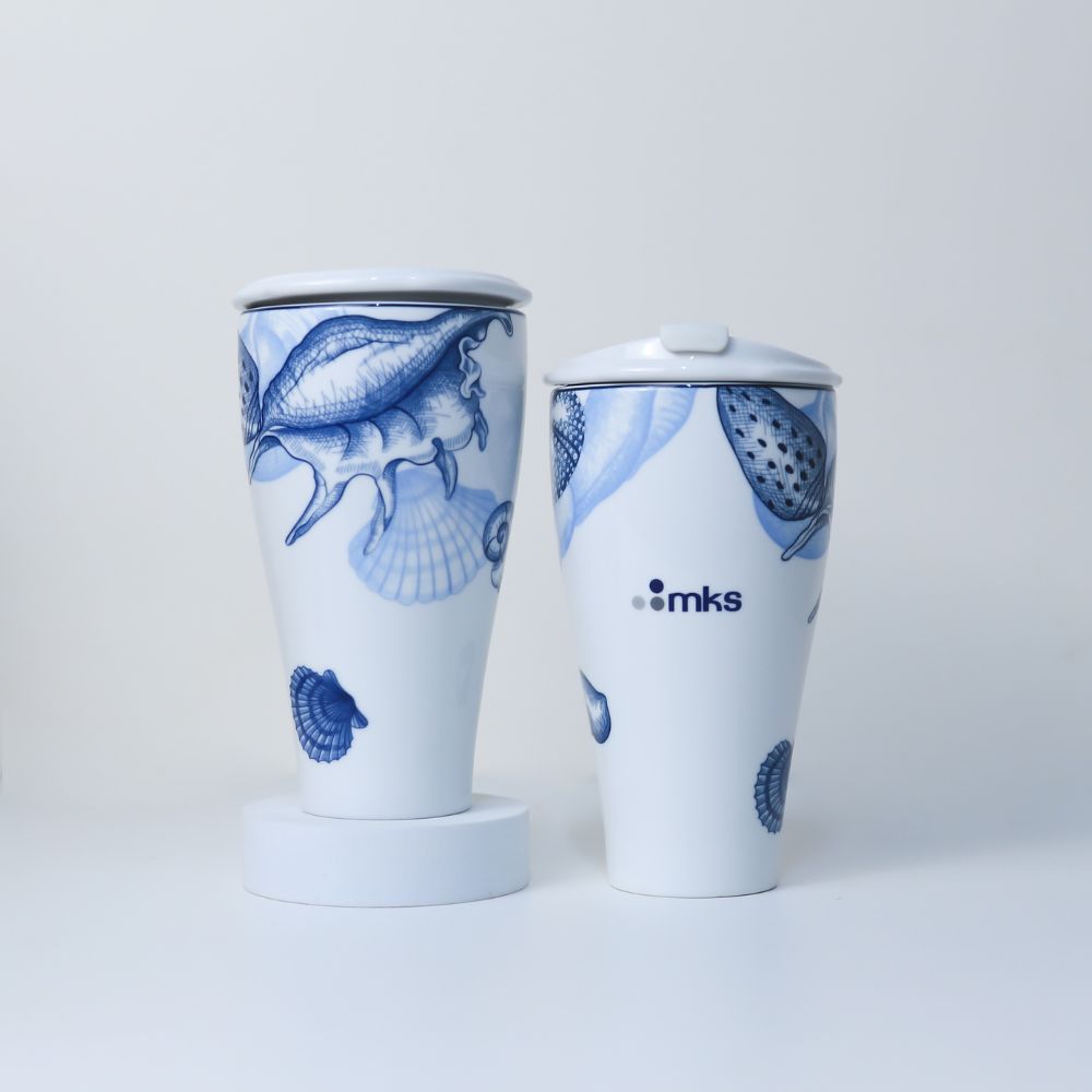 Ly sứ quà tặng Minh Long in logo theo yêu cầu