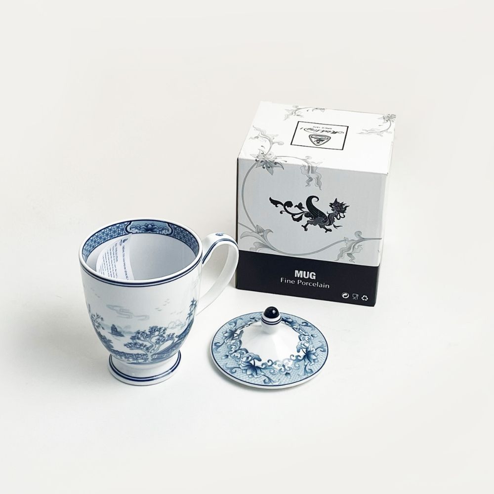 In hình ảnh lên ly sứ Minh Long chính hãng đẹp