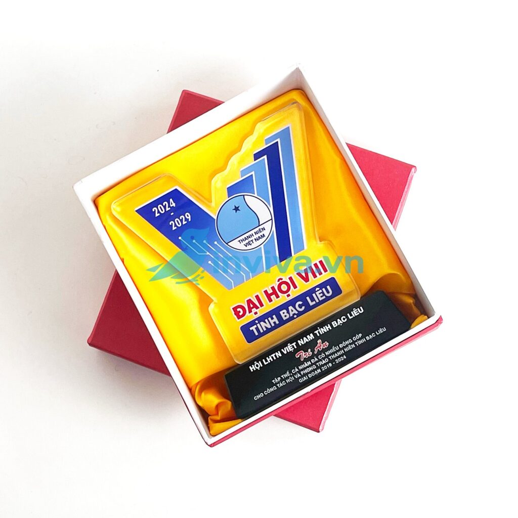 Xưởng sản xuất hộp đựng kỷ niệm chương in logo theo yêu cầu, giá tốt tại HCM