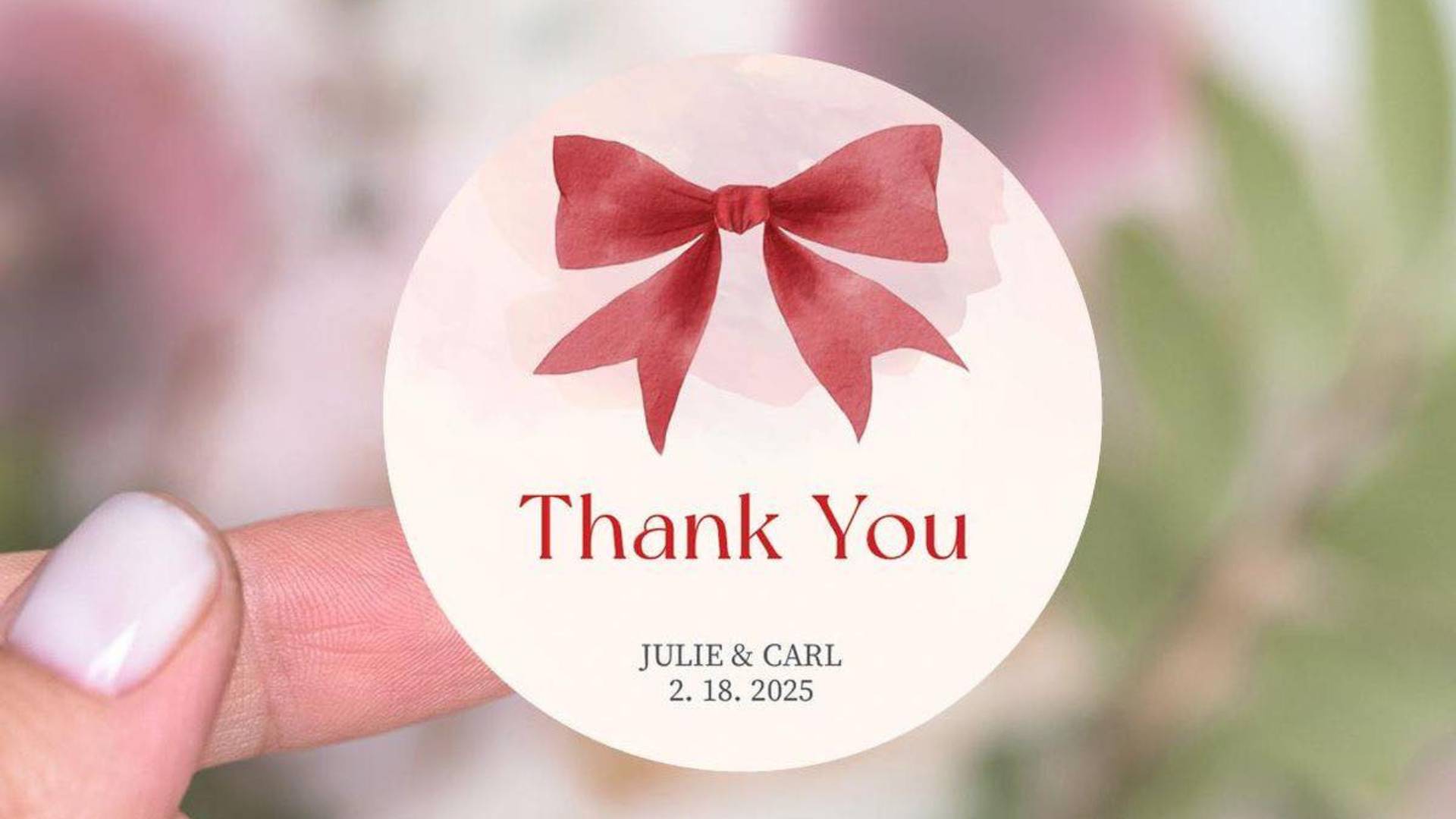 Tem decal sữa cán mờ Thank You