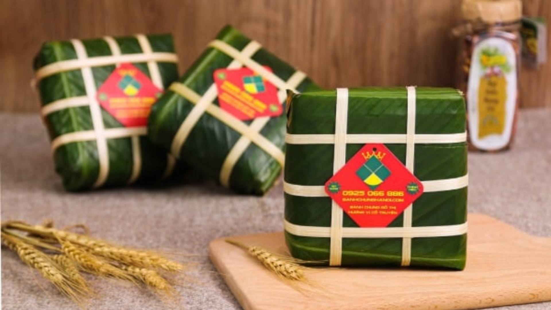 Mẫu tem, nhãn dán bánh chưng đẹp