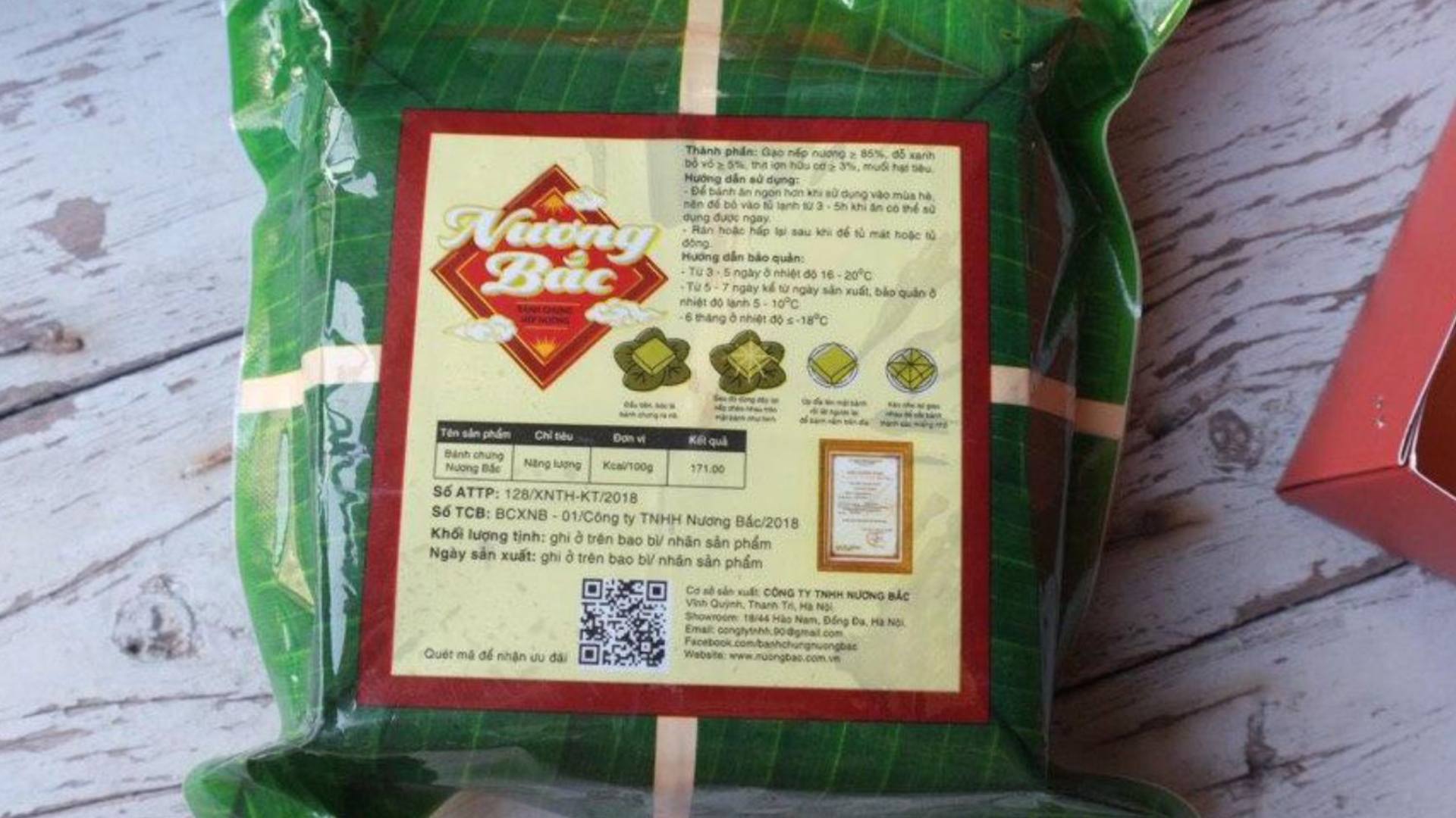 Mẫu tem, nhãn dán bánh chưng Nương Bắc