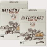 Hộp giấy đựng hạt điều tươi -minh họa