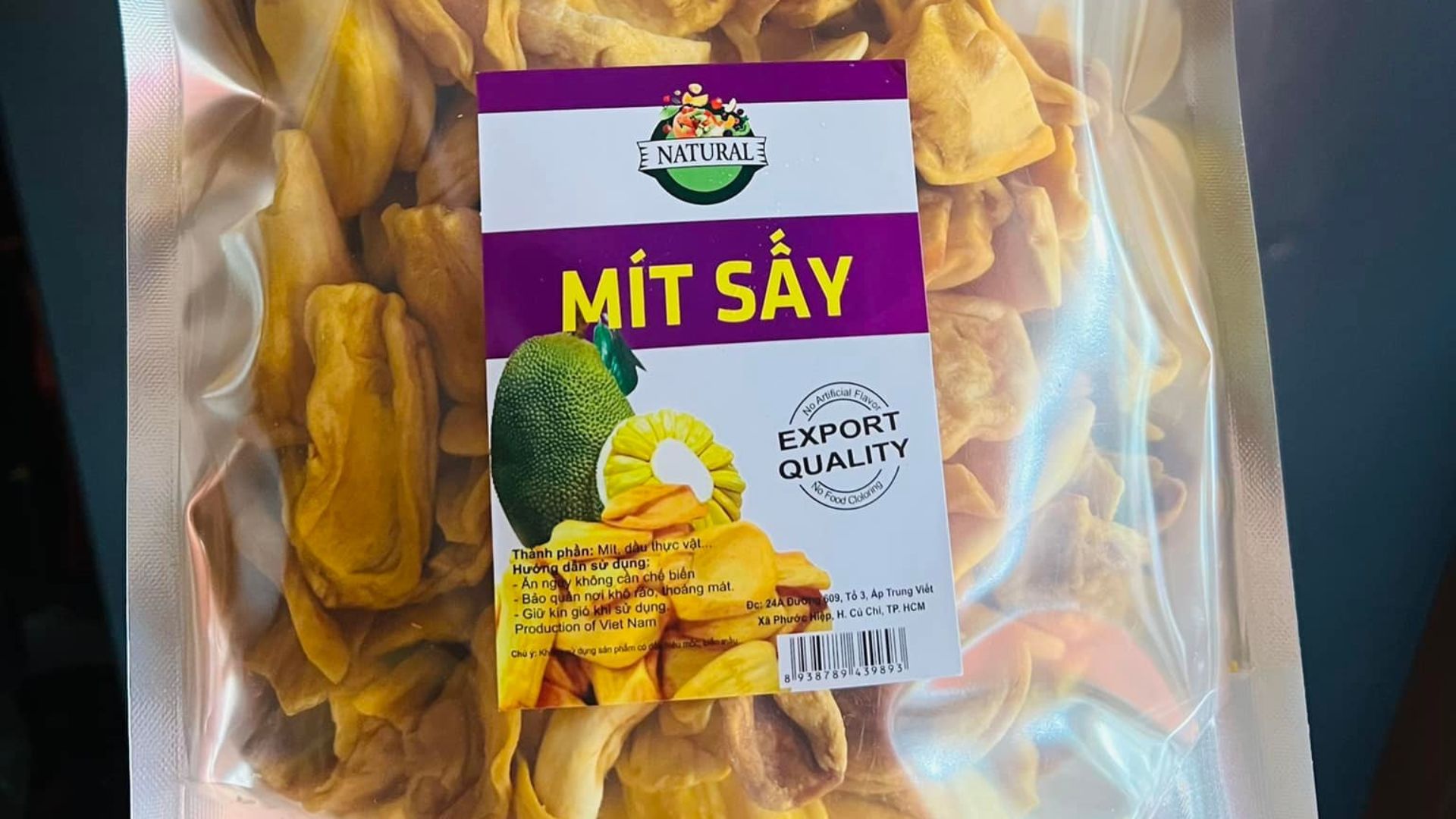 Mẫu tem mít sấy natural