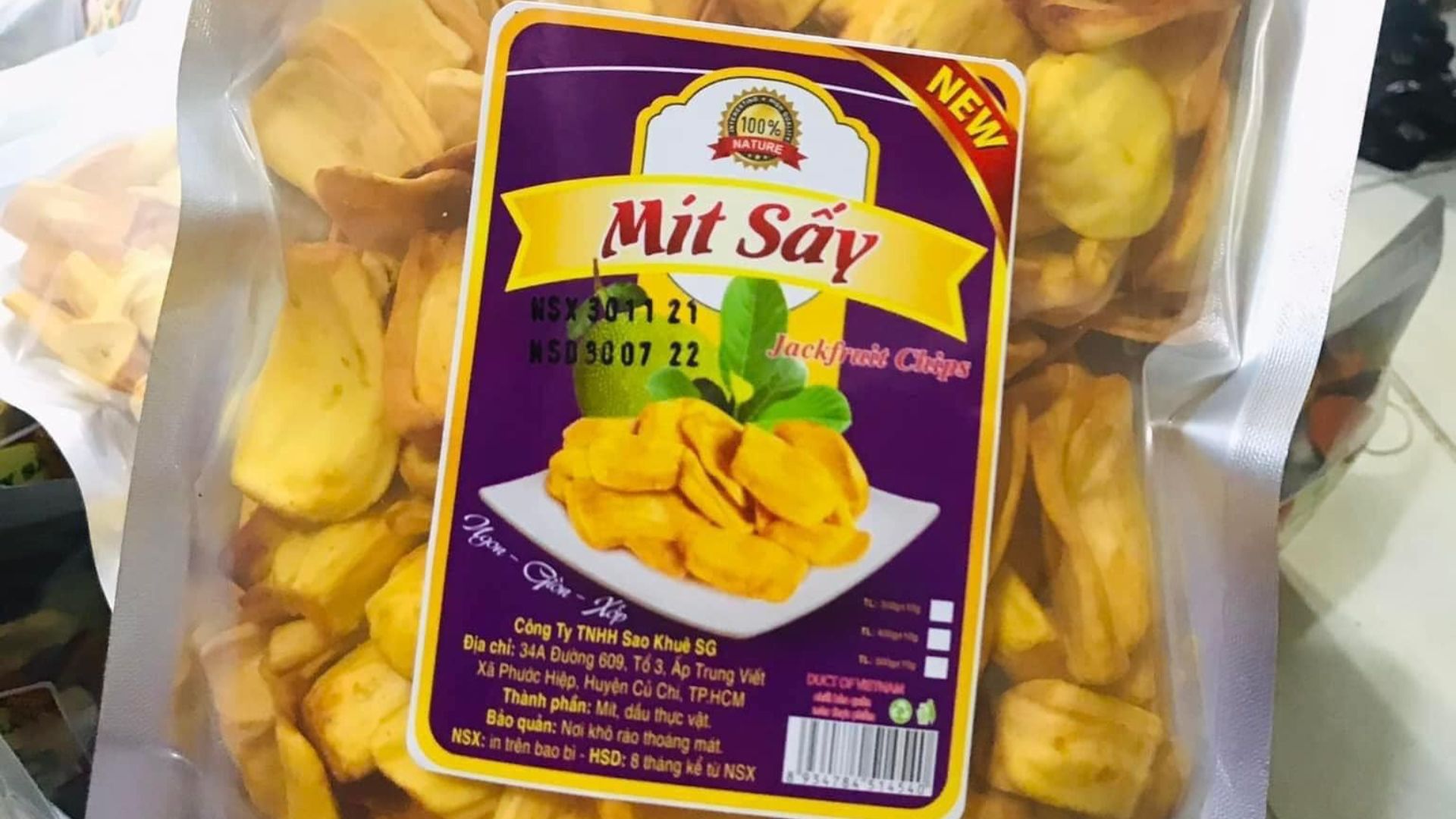Mẫu tem mít sấy Sao Khuê SG
