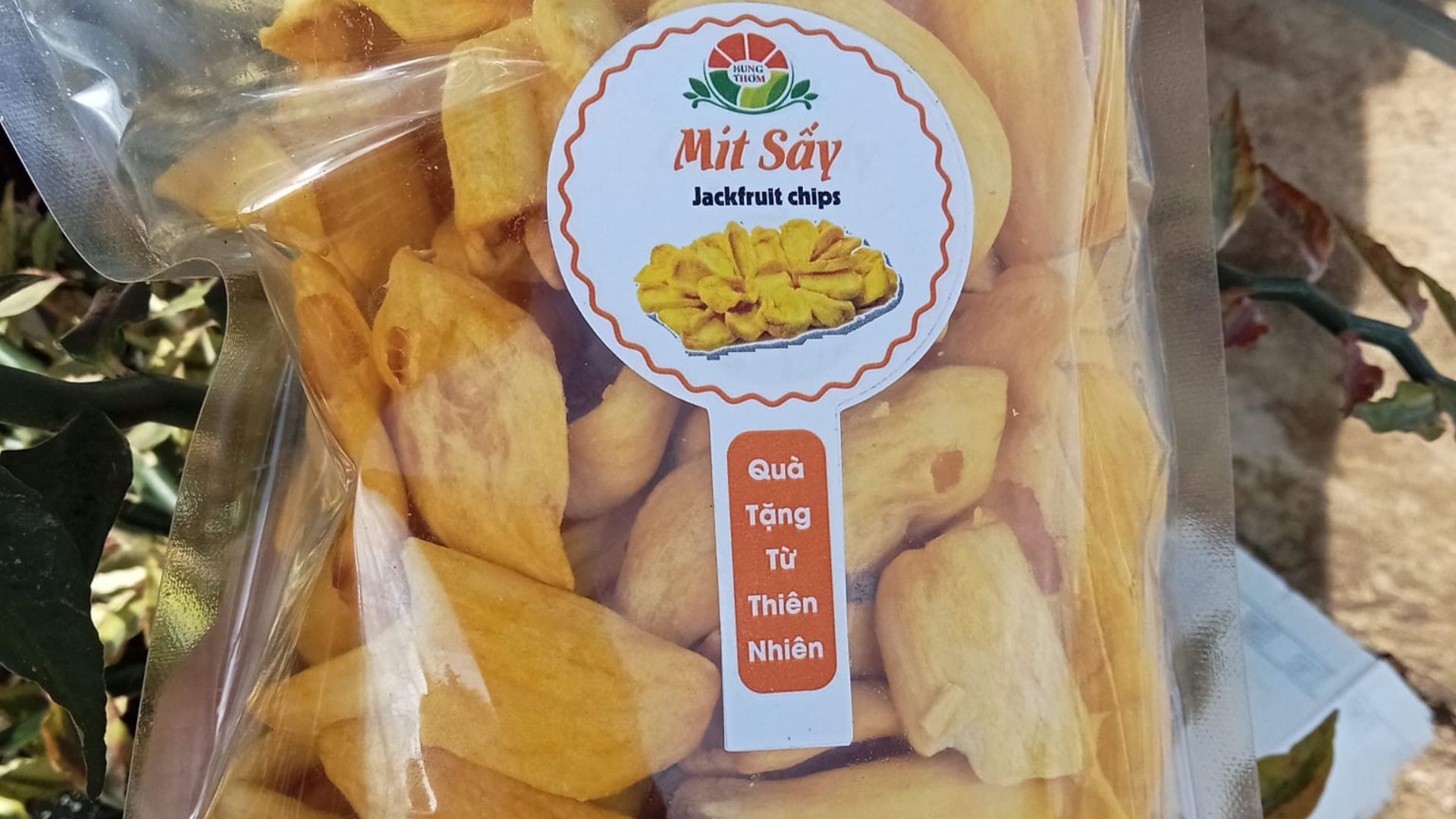 Mẫu tem mít sấy thiên nhiên